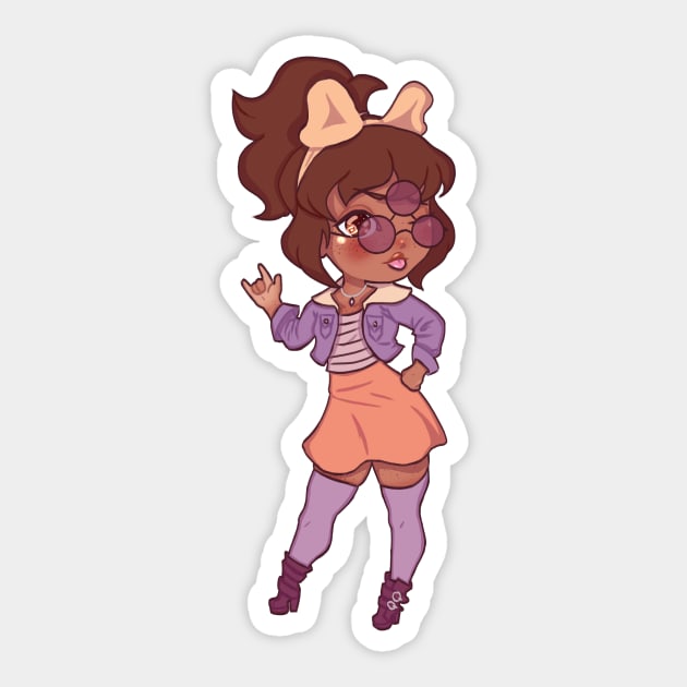 Chibi Amanda Sticker by Orion The Chaotic